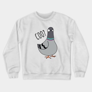 Coo? Cute Cartoon Pigeon Crewneck Sweatshirt